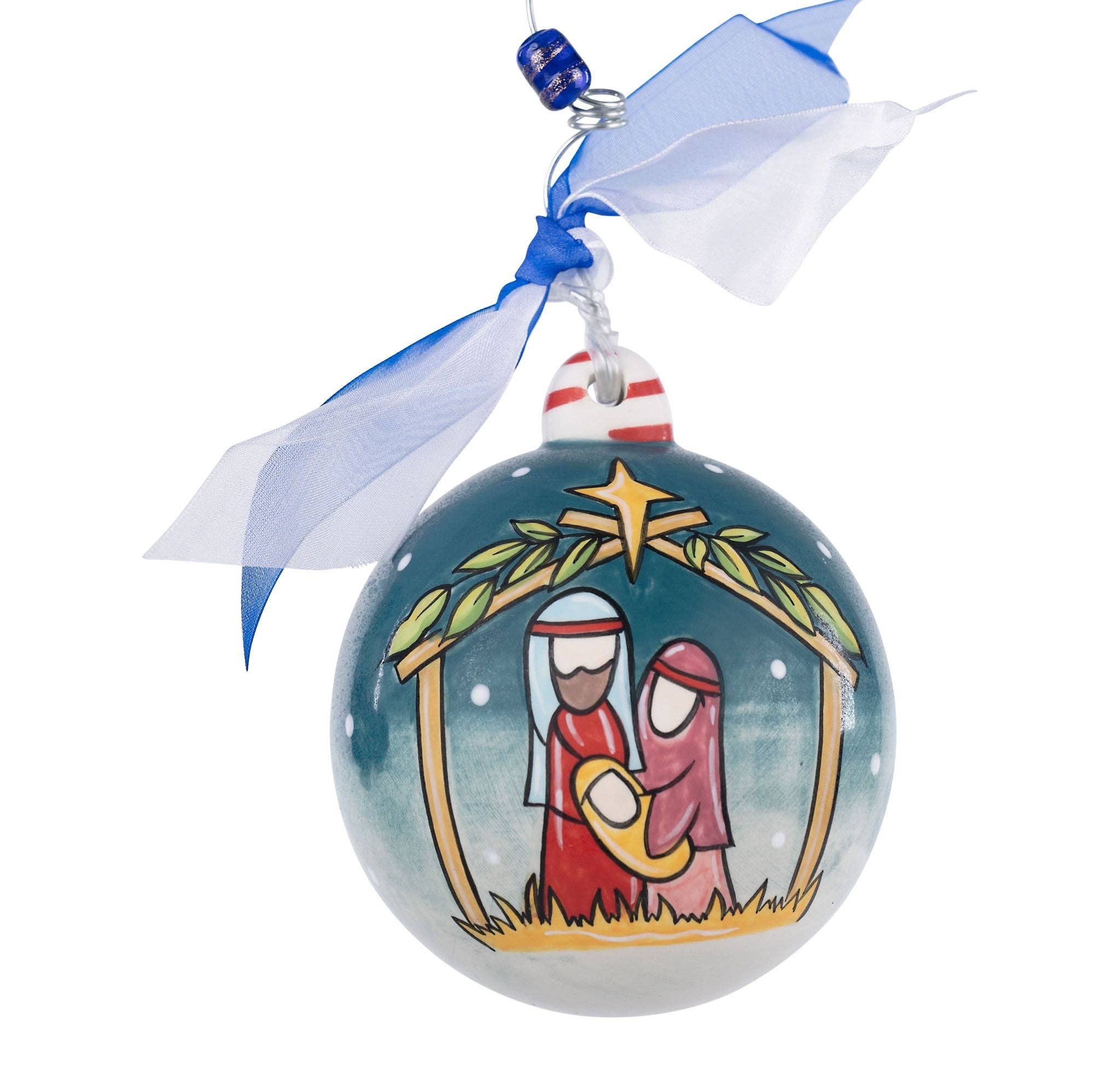 Starry Night Nativity Ornament