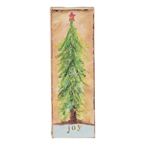 Joy Christmas Tree Canvas