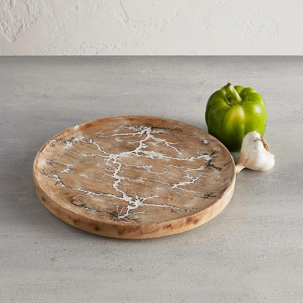 Crackle Round Tray