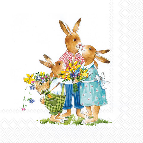 Easter Family Paper Lunch Napkins
