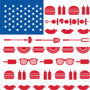 All American Paper Cocktail Napkins