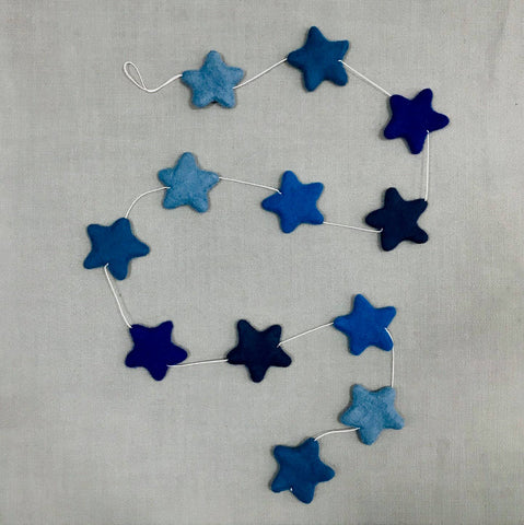 Blue Stars Garland