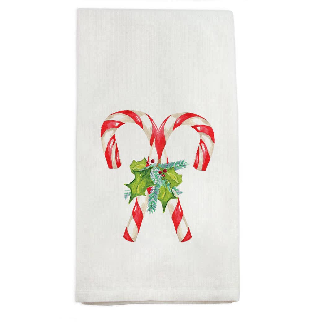 Candy Cane Kitchen Towel