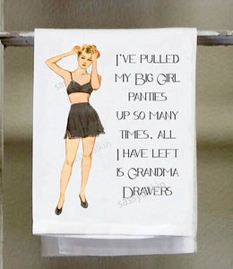 Big Girl Panties Kitchen Towel