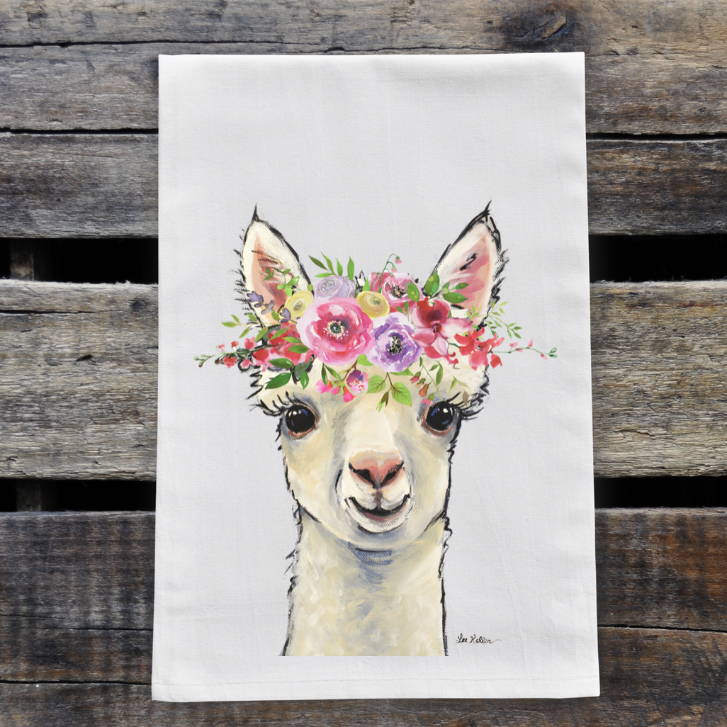 Spring Alpaca Flour Sack Towel