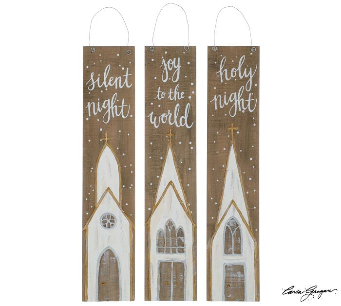 Church Wood Plank Wall Hanging (Sold Separately)