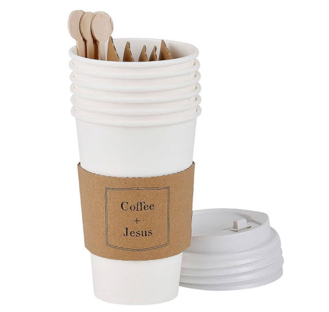 Coffee + Jesus To Go Beverage Cups