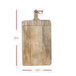 Hand Carved Mango Wood Cutting Board - Natural