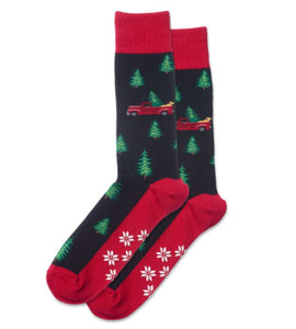 Christmas Truck Socks