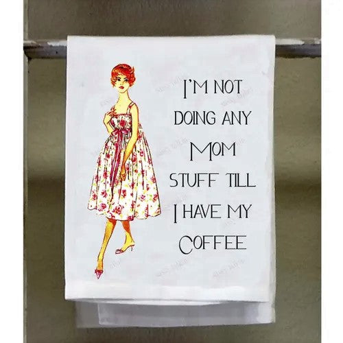 Mom Stuff and Coffee Kitchen Towel – finditgirl