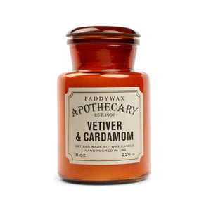 Apothecary Soy Candle - Vetiver and Cardamom