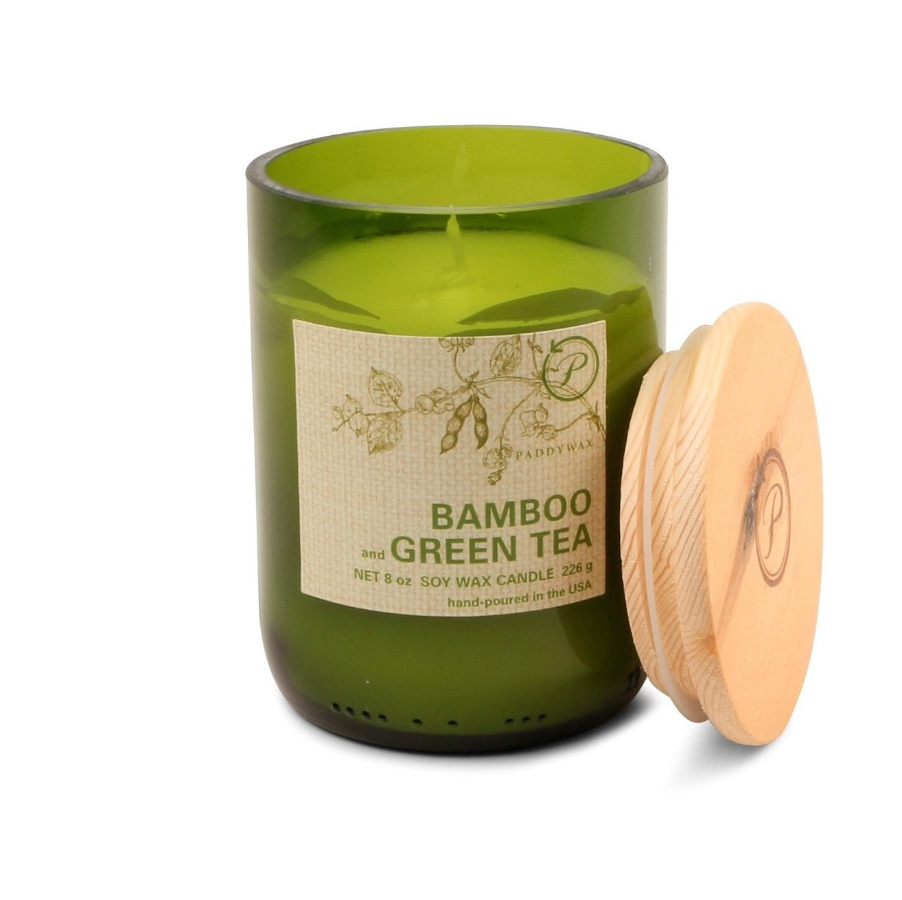 Hand Poured Soy Wax Candle - Bamboo and Green Tea