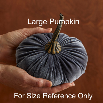 Large Velvet Pumpkin - Rust
