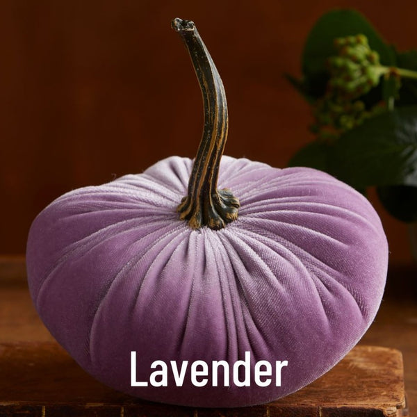 Small Velvet Pumpkin - Lavender