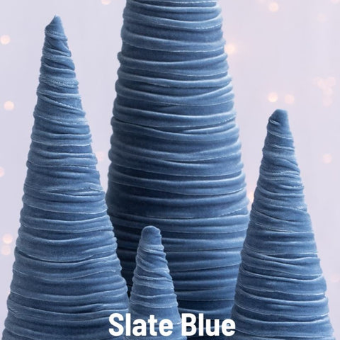 Velvet Trees - Slate Blue