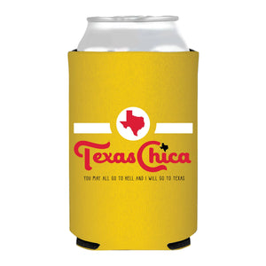 Texas Chica Topo Can Coozie