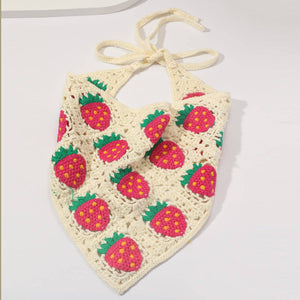 Crochet Strawberry Hairband