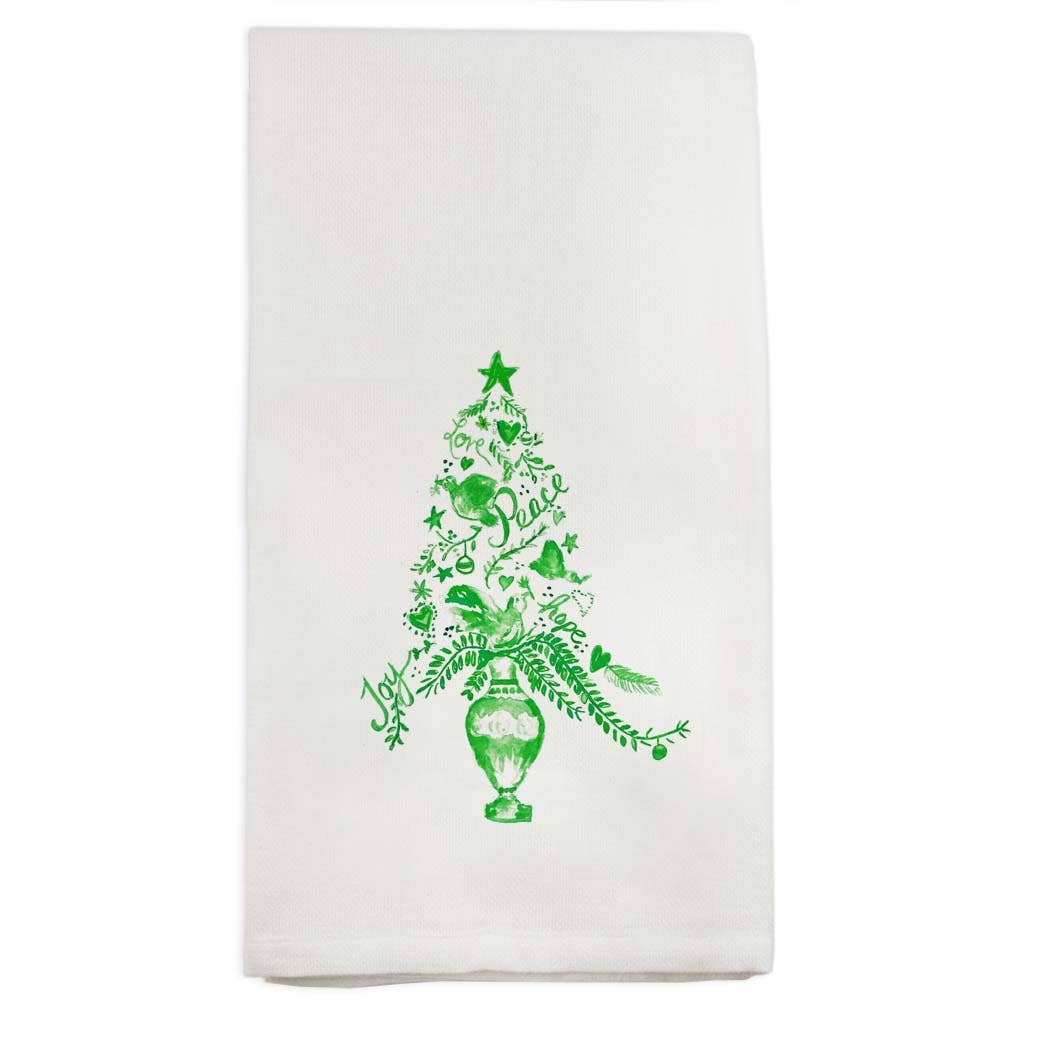 Green Tree Peace Kitchen Towel