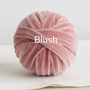 Small Velvet Spheres - Blush