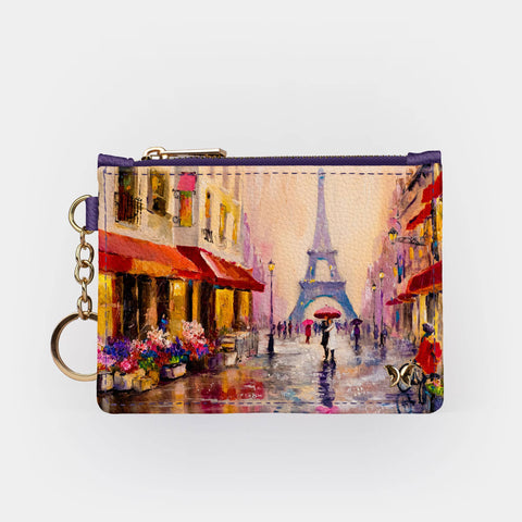 Travel Paris Keychain Wallet