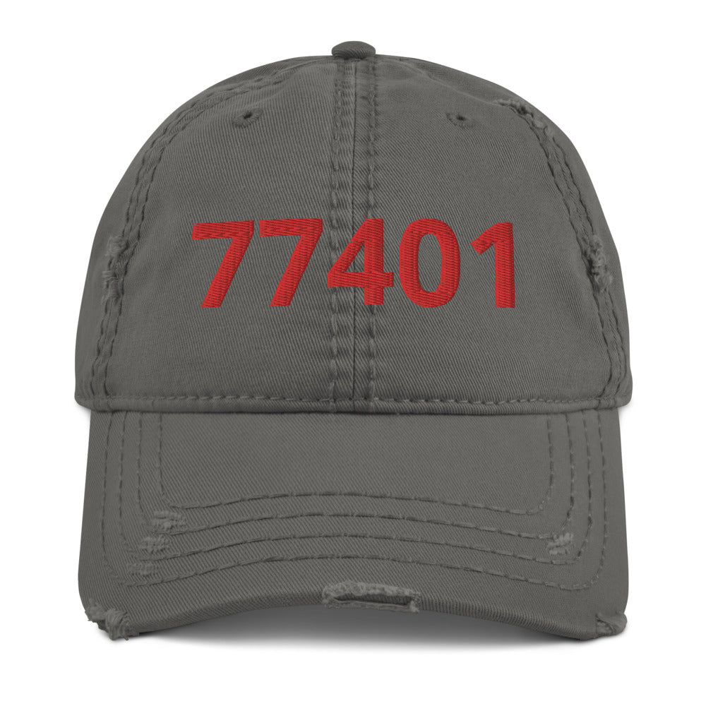 Distressed 77401 Hat