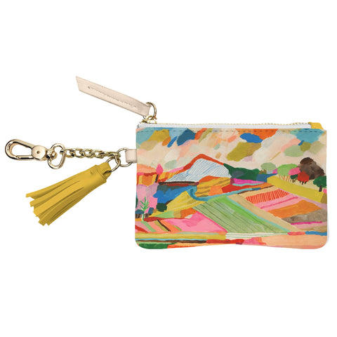 Mountains, Fields, Clouds Key Pouch