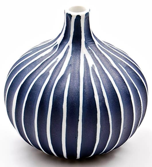 Blue and White Congo Bud Vase