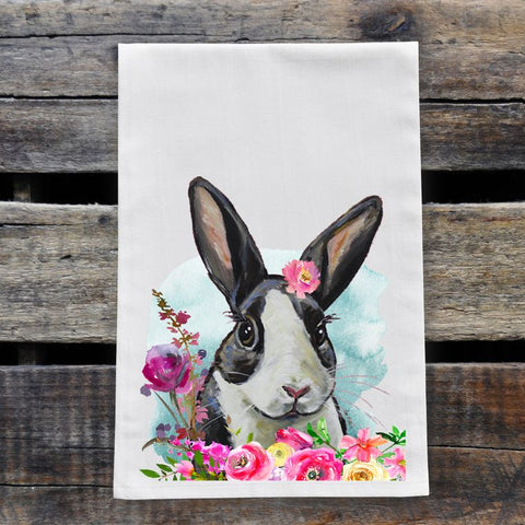 Easter Rabbit Flour Sack Towel